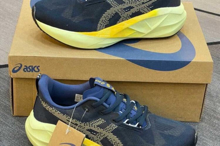 Giày Asics Novablast 5 Indigo Blue Amber Xanh Vàng