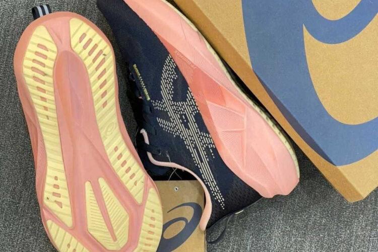 Giày Asics Novablast 5 Midnight Breeze Peach Navy Hồng