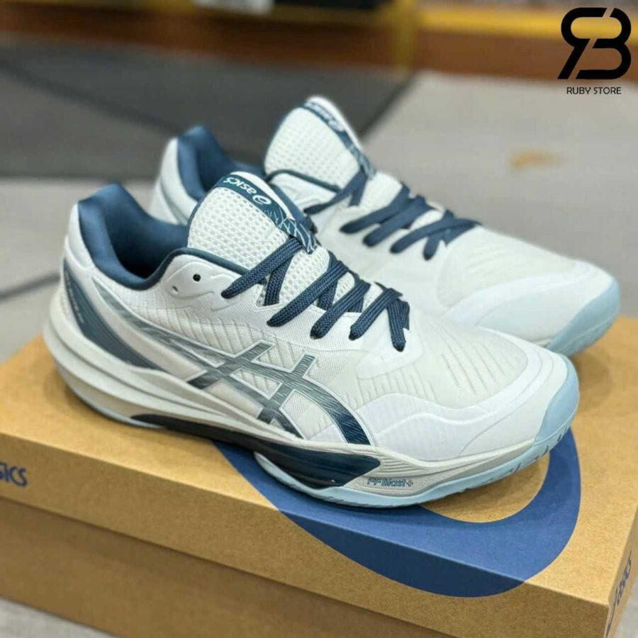 Giày Asics Sky Elite FF 3 Dolphin Grey Trắng Xám Xanh