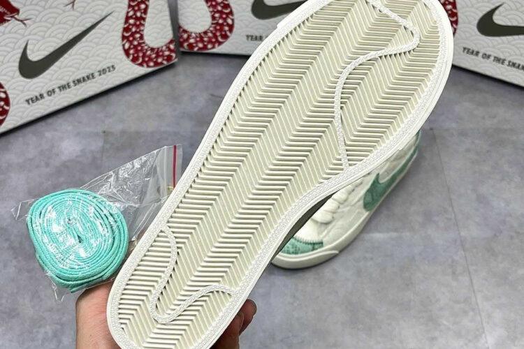 Giày Blazer Low 77 Jumbo Year of The Snake Mint Green Custom Xanh