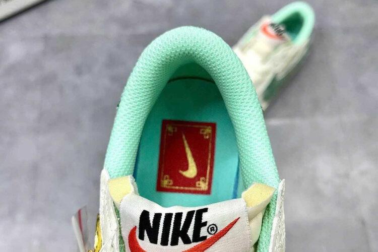 Giày Blazer Low 77 Jumbo Year of The Snake Mint Green Custom Xanh