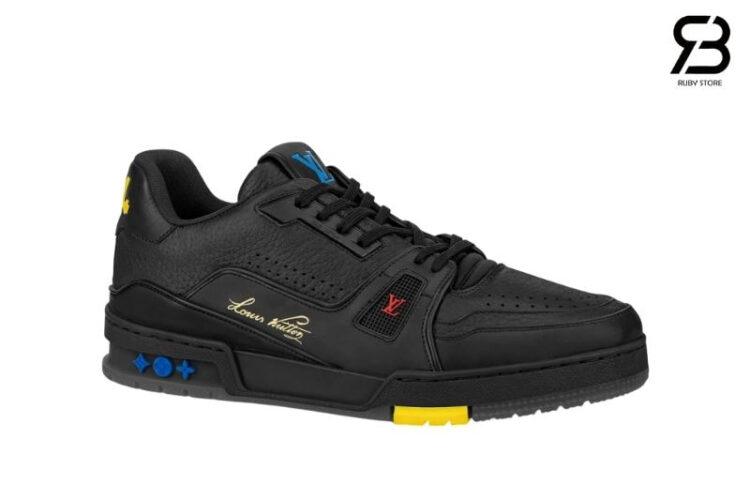 Giày Louis Vuitton LV Trainers 2021 Black Yellow đen vàng