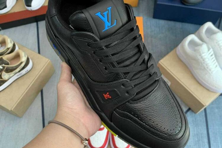 Giày Louis Vuitton LV Trainers 2021 Black Yellow đen vàng