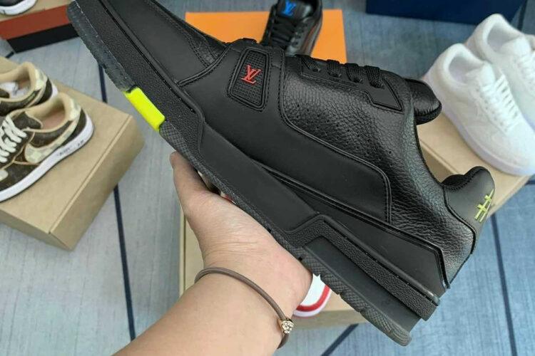Giày Louis Vuitton LV Trainers 2021 Black Yellow đen vàng