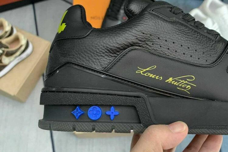 Giày Louis Vuitton LV Trainers 2021 Black Yellow đen vàng