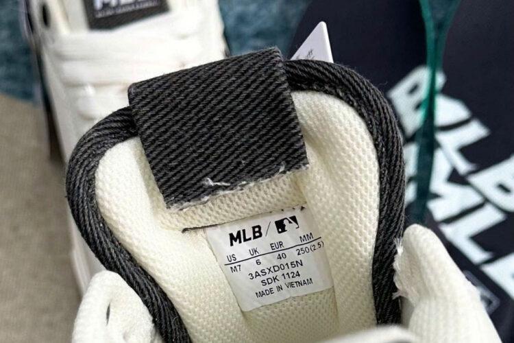 Giày MLB Chunky Liner Denim Pocket NY Màu Trắng đen
