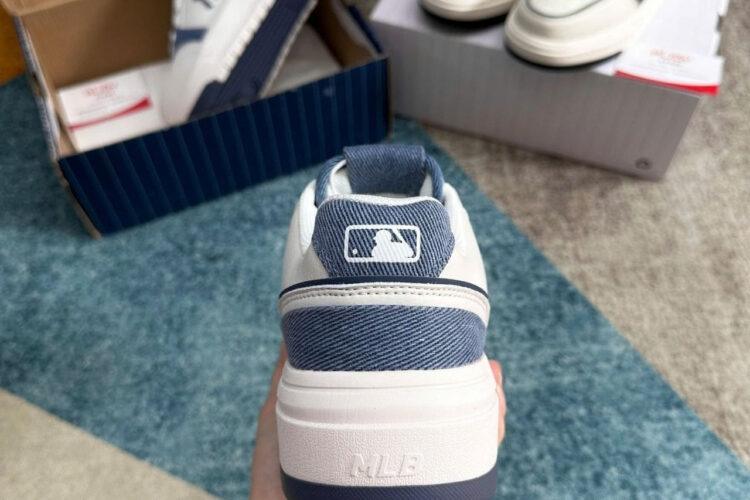 Giày MLB Chunky Liner Denim Pocket NY Màu Trắng xanh dương