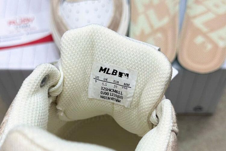 Giày MLB Chunky Liner SL Denim Monogram NY Màu Nâu Nhạt