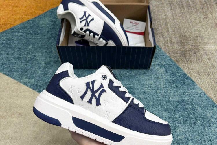 Giày MLB Chunky Liner SL Monogram NY Màu Trắng Xanh Dương