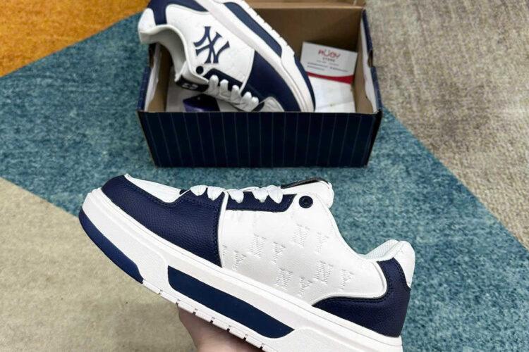 Giày MLB Chunky Liner SL Monogram NY Màu Trắng Xanh Dương