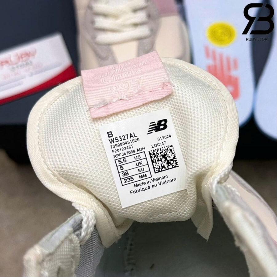 Giày New Balance 327 Moonbeam With December Sky Xám Hồng