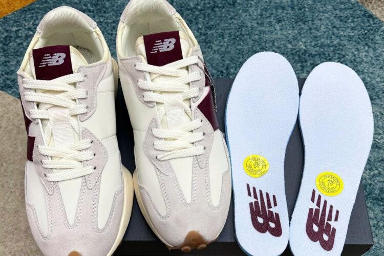 Giày New Balance 327 Moonbeam with Classic Burgundy Xám đỏ