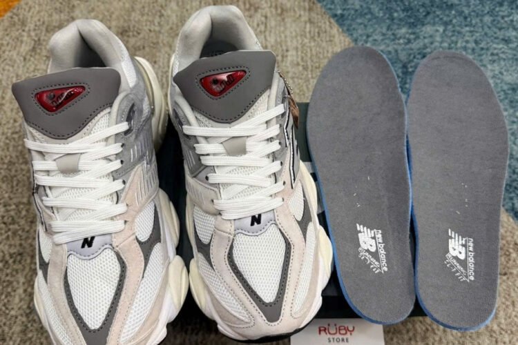 Giày New Balance 9060 Rain Cloud Castlerock White