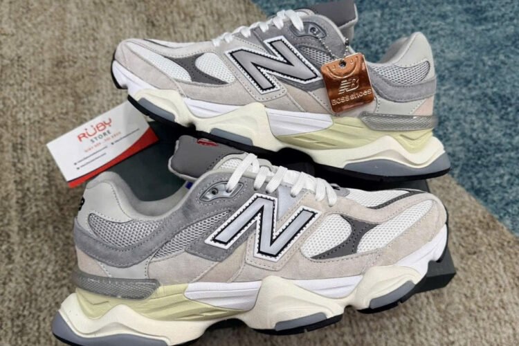 Giày New Balance 9060 Rain Cloud Castlerock White