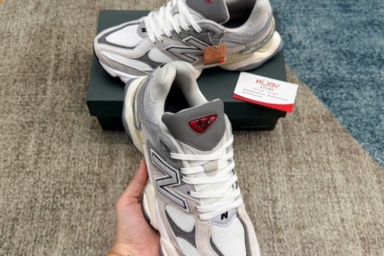 Giày New Balance 9060 Rain Cloud Castlerock White