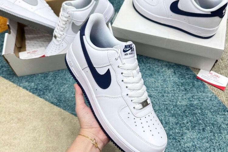 Giày Nike Air Force 1 White Midnight Navy Trắng Xanh Navy
