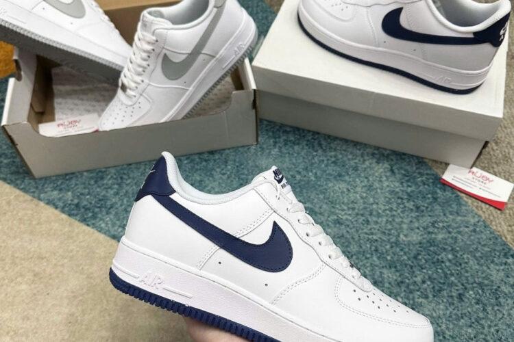 Giày Nike Air Force 1 White Midnight Navy Trắng Xanh Navy