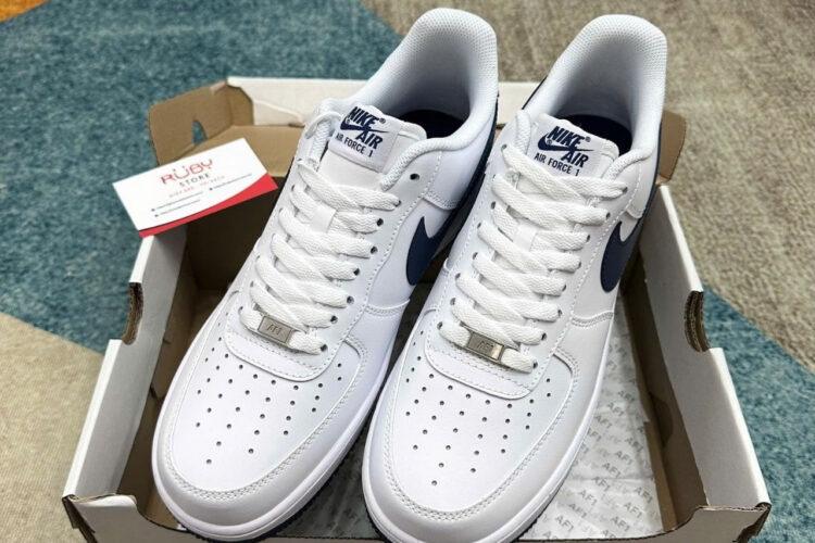 Giày Nike Air Force 1 White Midnight Navy Trắng Xanh Navy