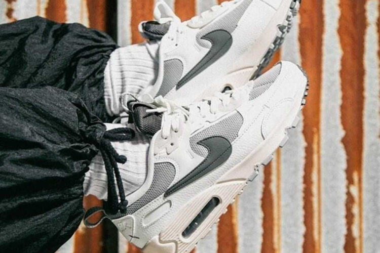 Giày Nike Air Max 90 Futura Wolf Grey Summit White Xám Trắng