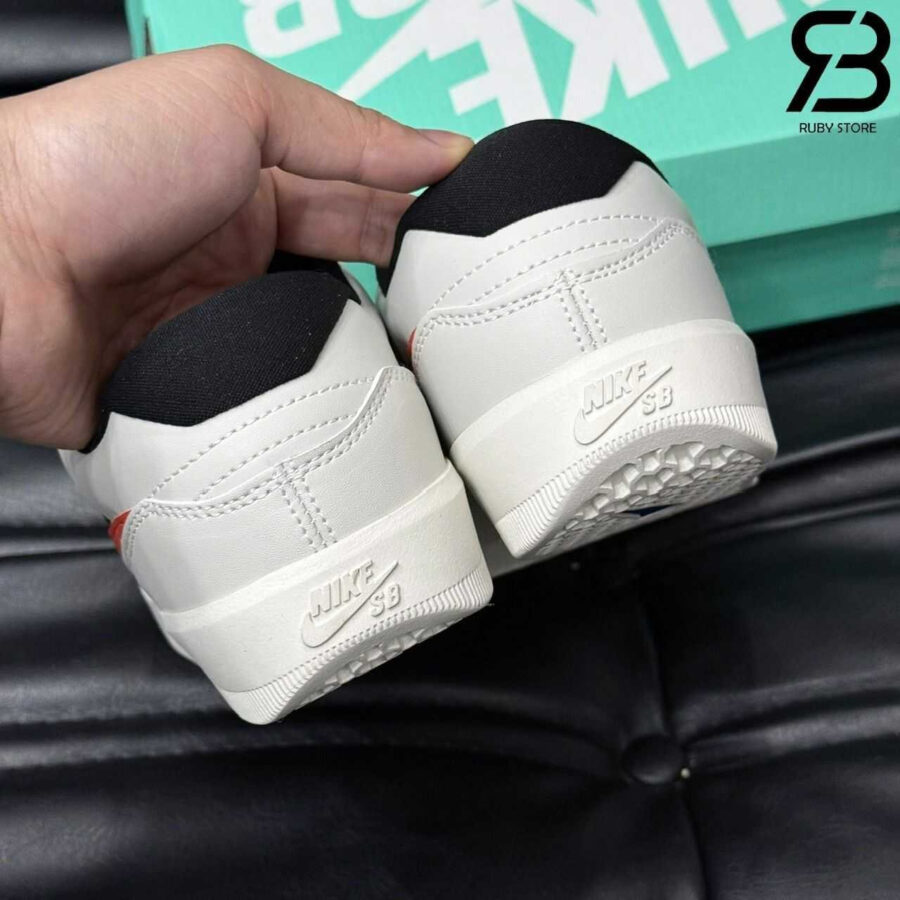 Giày Nike SB Force 58 Light Bone Cosmic Clay Black trắng đỏ đen