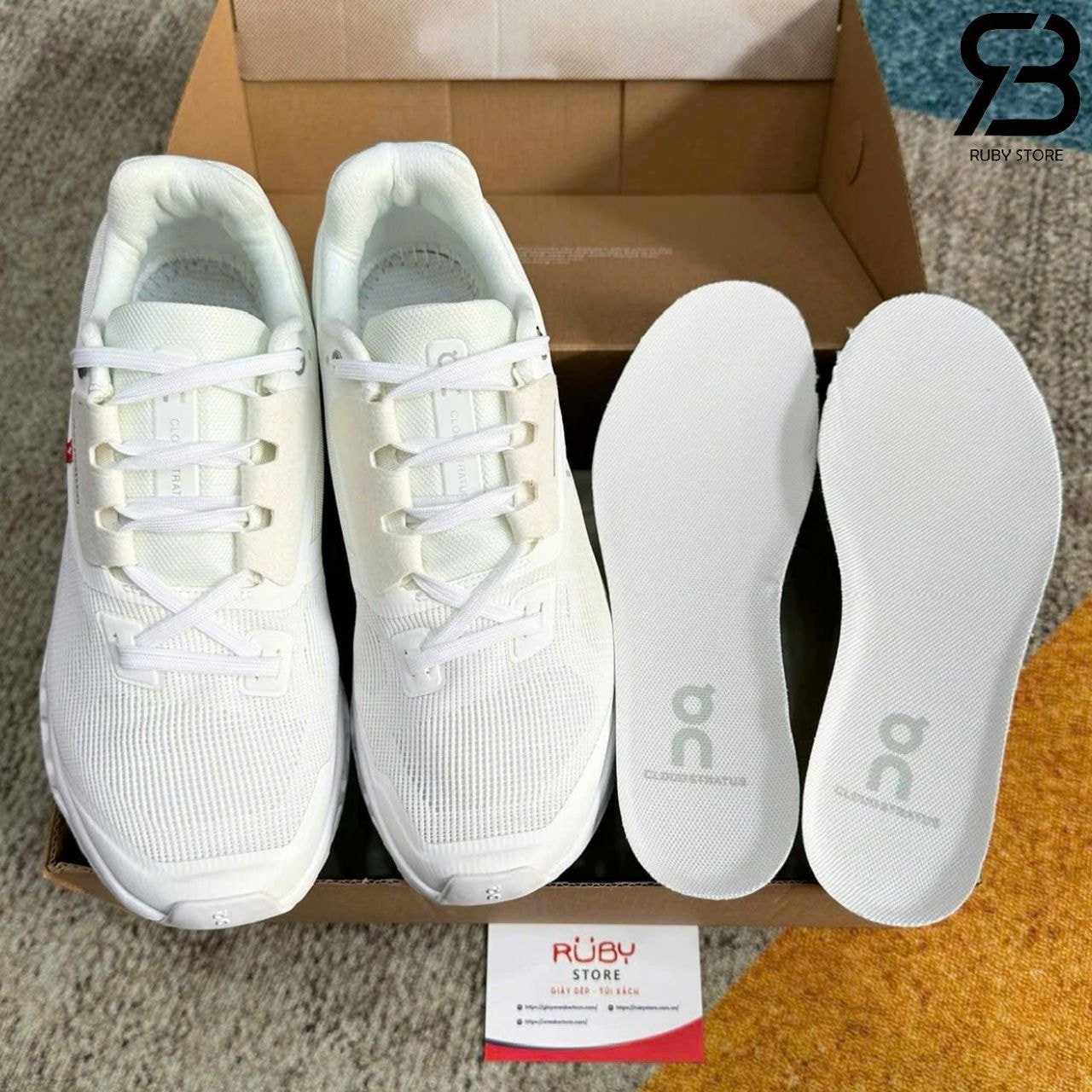 Giày On Running Cloudstratus 2 White Màu Trắng