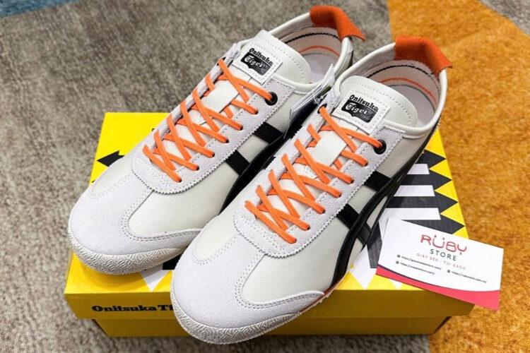 Giày Onitsuka Tiger Mexico 66 SD Cream Black Orange Kem đen Cam