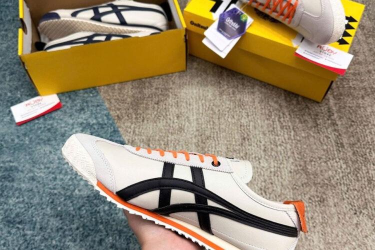 Giày Onitsuka Tiger Mexico 66 SD Cream Black Orange Kem đen Cam