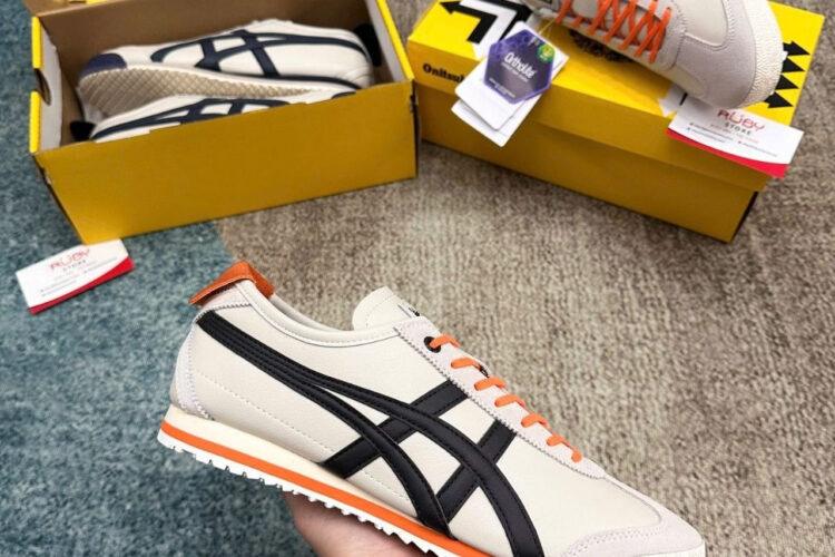 Giày Onitsuka Tiger Mexico 66 SD Cream Black Orange Kem đen Cam