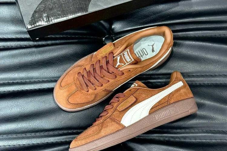 Giày Puma Palermo OG Brown White Nâu Trắng