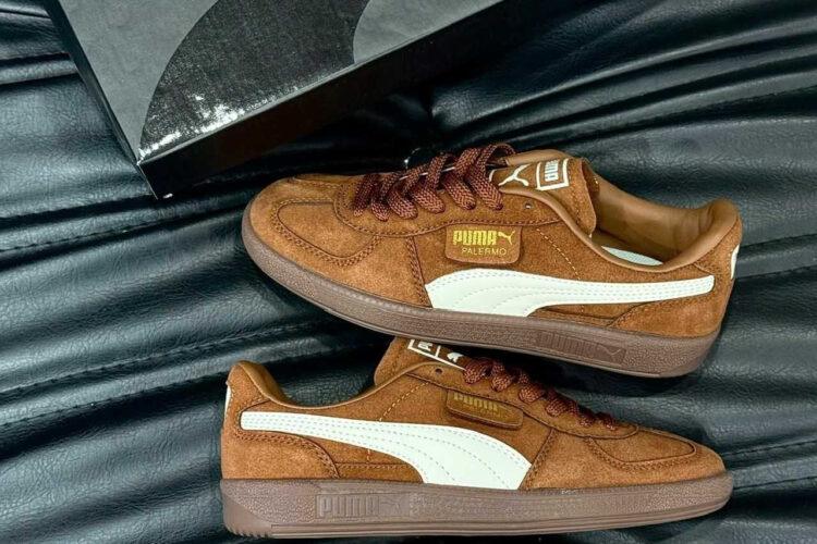 Giày Puma Palermo OG Brown White Nâu Trắng