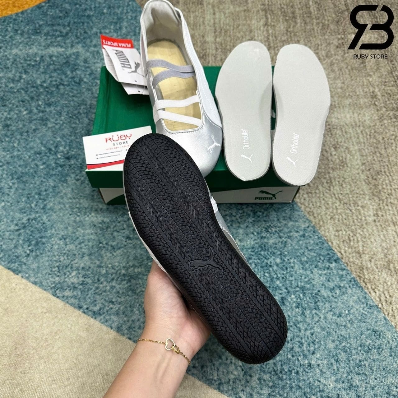 Giày Puma Speedcat Ballet Silver Bạc trắng