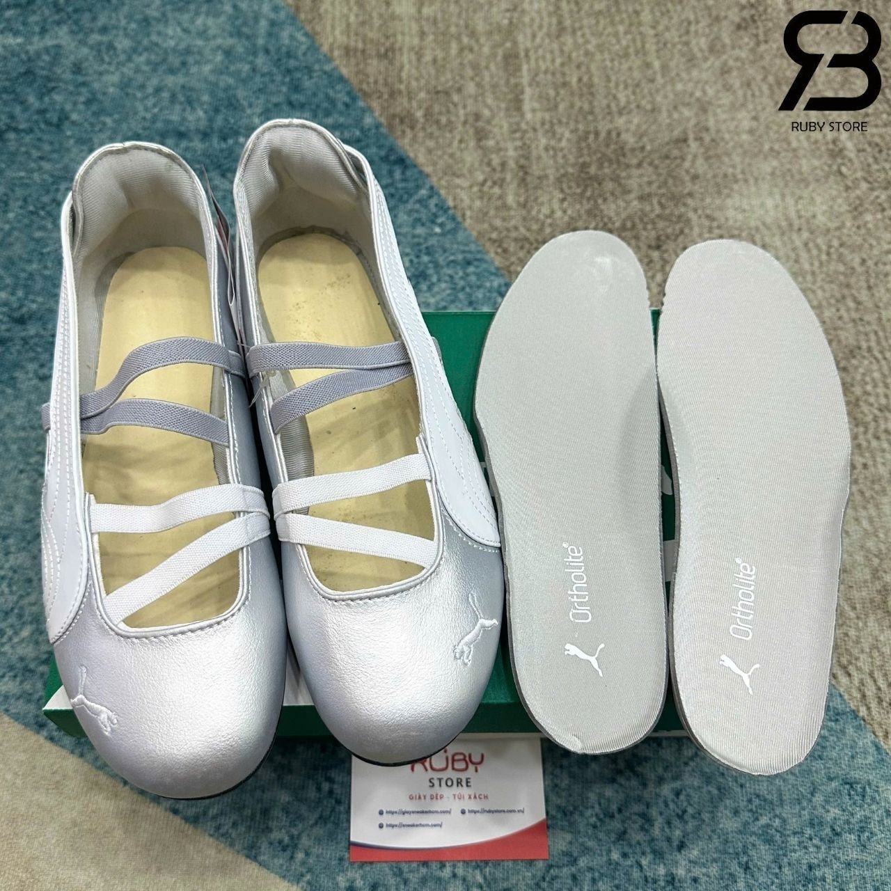 Giày Puma Speedcat Ballet Silver Bạc trắng