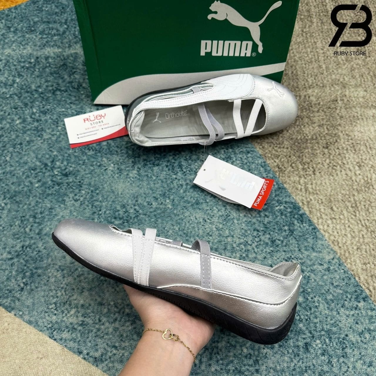 Giày Puma Speedcat Ballet Silver Bạc trắng