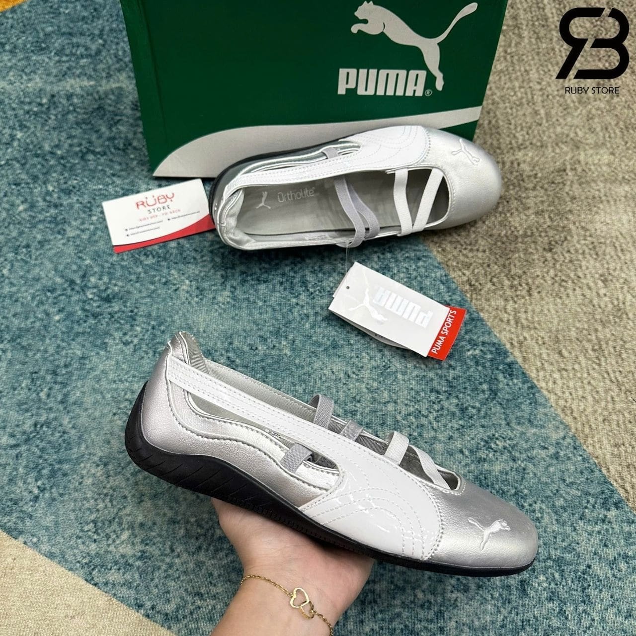 Giày Puma Speedcat Ballet Silver Bạc trắng