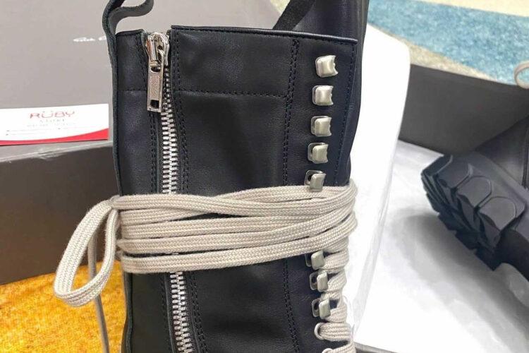 Giày Rick Owen High Top Army Tractor Boots