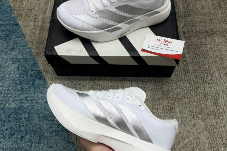 Giày adidas Adizero Evo SL White Silver Màu Trắng bạc