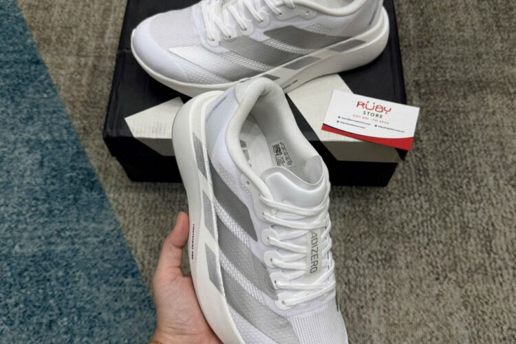 Giày adidas Adizero Evo SL White Silver Màu Trắng bạc