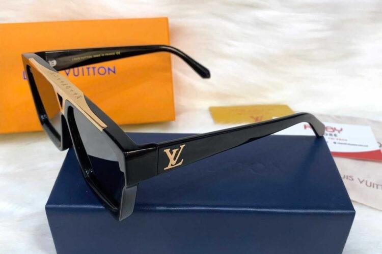 Mắt Kính LV 1.1 Evidence Sunglasses Black GHW Màu Đen