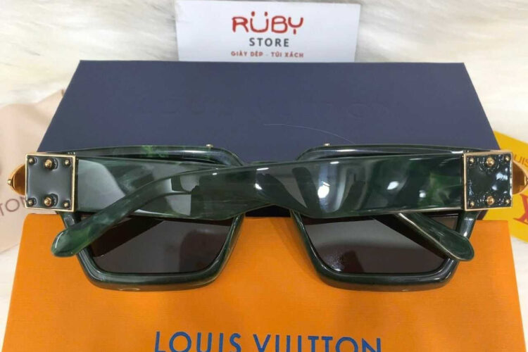 Mắt Kính LV 1.1 Millionaires Sunglasses Green Marble GHW Xanh Lá