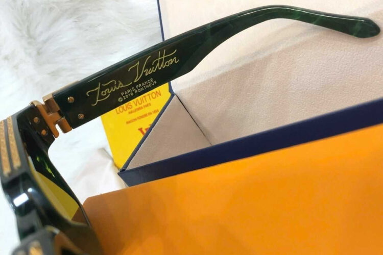 Mắt Kính LV 1.1 Millionaires Sunglasses Green Marble GHW Xanh Lá