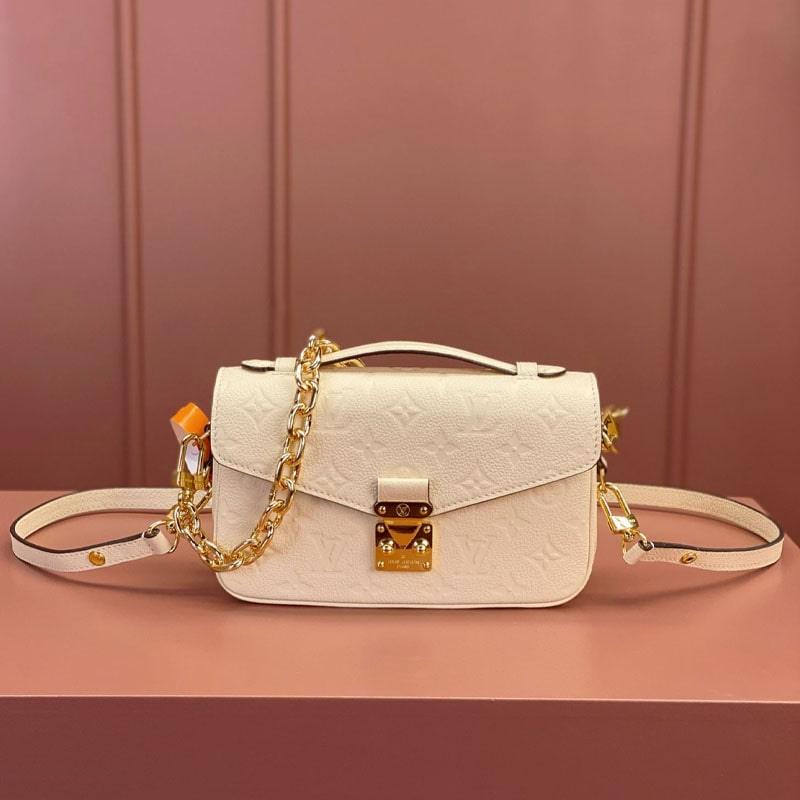 Túi LV Pochette Métis East West M22942 Creme Monogram Empreinte