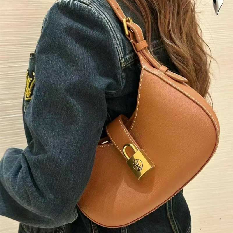 Túi LV Low Key Shoulder Bag M24885 Cognac Calfskin