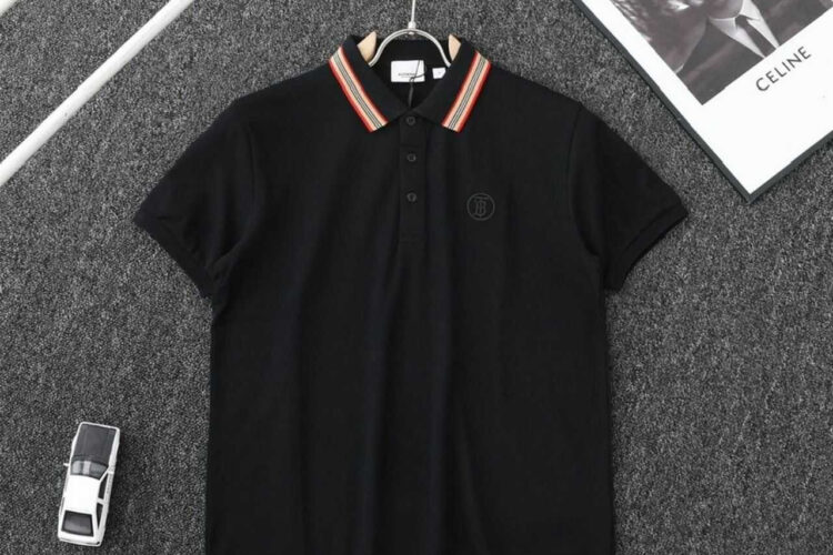 Áo Polo Burberry Pierson Shirt Black Màu Đen