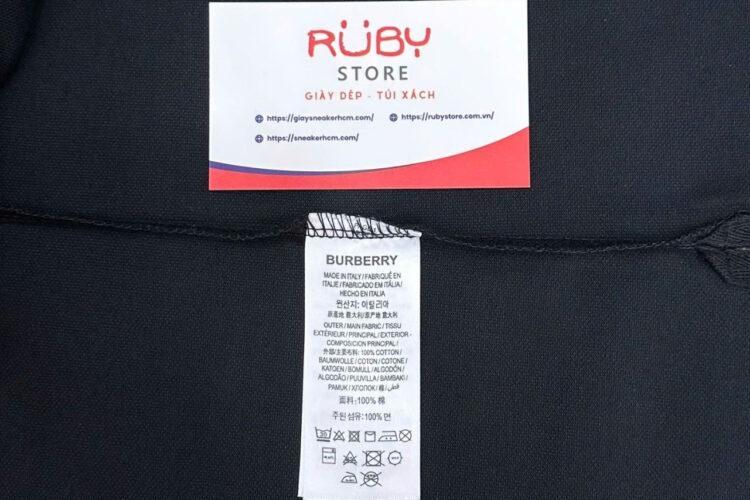 Áo Polo Burberry Pierson Shirt Black Màu đen