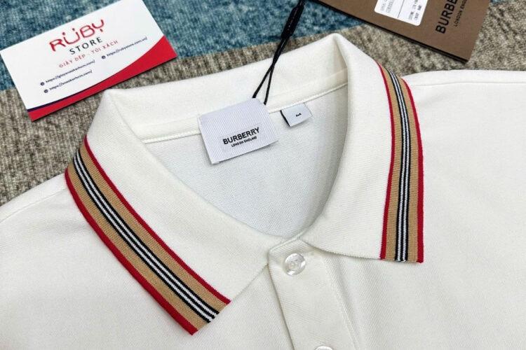 Áo Polo Burberry Pierson White Màu Trắng