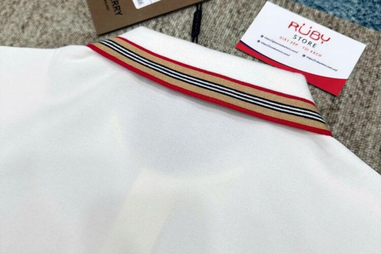 Áo Polo Burberry Pierson White Màu Trắng