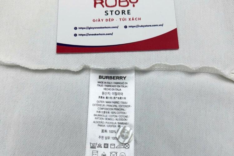Áo Polo Burberry Pierson White Màu Trắng