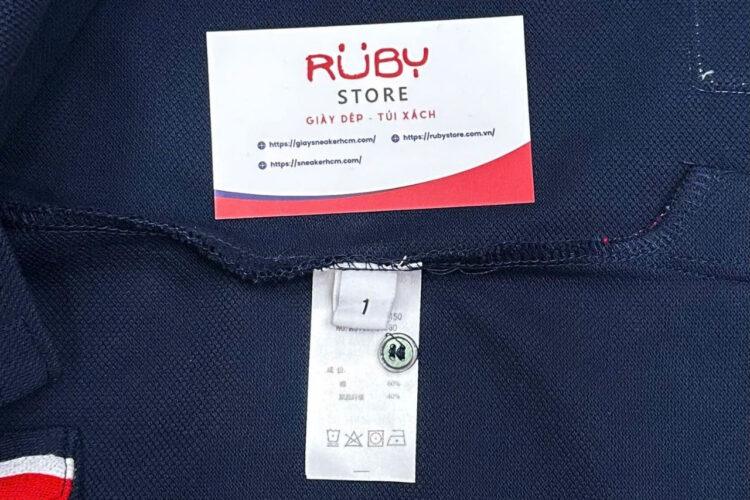 Áo Polo Thom Browne Xanh Navy 4 Sọc Trắng
