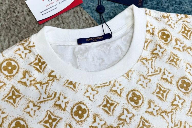 Áo Thun LV Beige Monogram T-Shirt Màu Be