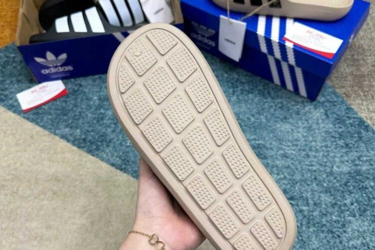 Dép Adidas Adilette Flow Clay Brown Black Nâu Đen
